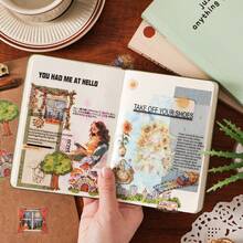 6pcs/Pack, 24pcs/Set "Guide To Happiness" Series Creative Planner Stickers, Fashionable Design, Scrapbooking, Handmade Craft Decoration Materials, DIY For Phone, Diary, Scrapbook Scrapbook Supplies - Happiness Guide Set [6 Types] - View 7