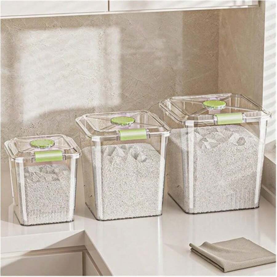 Large Capacity Pet Food Storage Container, Airtight Moisture-Proof Cat/Dog Food Storage Canister, Moisture-Proof Household Food Storage Box - 20L - View 1
