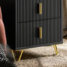 SoBuy Bedside Table With 2 Drawers For A Spring Mattress Bed, Side Table, Telephone Table, Nightstand, W X H X D: 40 X 47 X 40 Cm FBT115 - Black X2 - View 11