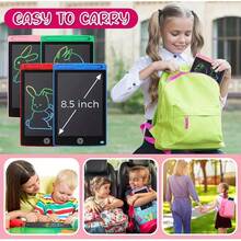 4 Pieces 8.5 Inch LCD Writing Tablet For Kids , Colorful Electronic Drawing Pad, Erasable Reusable Toddler Doodle Board, Educational Learning Toy Birthday Gift For 3-6 Year Old Boys Girls - Pink + Blue + Green + Red - View 7
