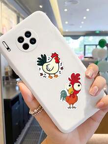 50pcs Cartoon Chicken Doodle Stickers Cartoon Animal Stickers Skateboard Phone Case Luggage Stickers - A - View 3
