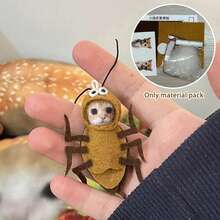 Cartoon Cockroach Doll Keychain Material Kit Novelty Phone Pendant Creative Backpack Decoration Accessory Birthday Gift 0AH3 - A1 - Xem 10