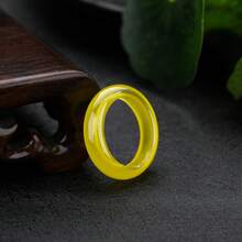 Nhẫn đá mắt mèo tự nhiên 6mm phong thủy dành cho nữ, nhẫn đá quý tối giản chữa lành cho phái đẹp, trang sức đá quý trơn mịn, không gây dị ứng, nhẫn đính hôn/hứa hẹn, size 6-10. - đá tự nhiên - Xem 29