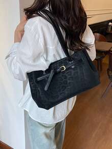 New Autumn/Winter Large Capacity Suede Tote Bag For Women - Multicolor - View 15