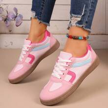 2026 Popular White Sneakers For Women, Korean Version, Versatile Casual Fashion Sports Shoes For Spring/Autumn - Pink - View 10