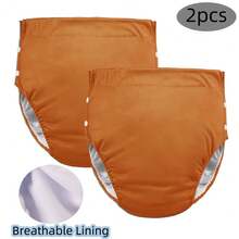 1pc Reusable Adult Cloth Diaper - High Absorbency 4-Layer Crotch Design, Breathable Silk-Like Fabric, 4-Corner Design, Soft & Comfortable, Unisex, 4 Color Options, Reusable Diaper - Multicolor - View 14