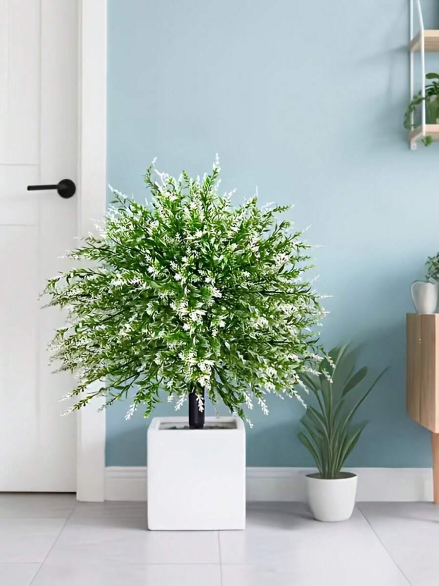 1pc UV-Resistant Artificial Lavender Decor Stake, Suitable For Indoor And Outdoor Decoration In Summer And Autumn, Including Home, Hotel, Garden, Office, Wedding And Holiday Venues - Multicolor - View 1