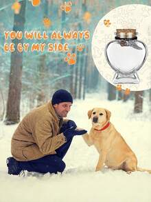Pet Hair Memorial Bottle, Pet Hair Memorial, Dog & Cat Hair Memorial, Pet Memorial Urn - Multicolor - View 5