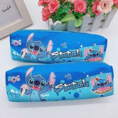 Stitch Cartoon Stationery Bag | Creative Graffiti Fashion Pencil Case | Stitch Cartoon Pencil Box | Creative Stationery Bag | Cool Anime Fashion Stationery Bag | Birthday Party Holiday Gift | School Supplies, Office Supplies, Back To School Supplies | Cute & Fun | Suitable For Students, Teachers, Artists, Writers And Creators