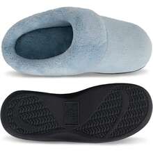 Pantuflas de espuma antideslizantes clásicas para mujer Isotoner - Niebla azul - Ver 5