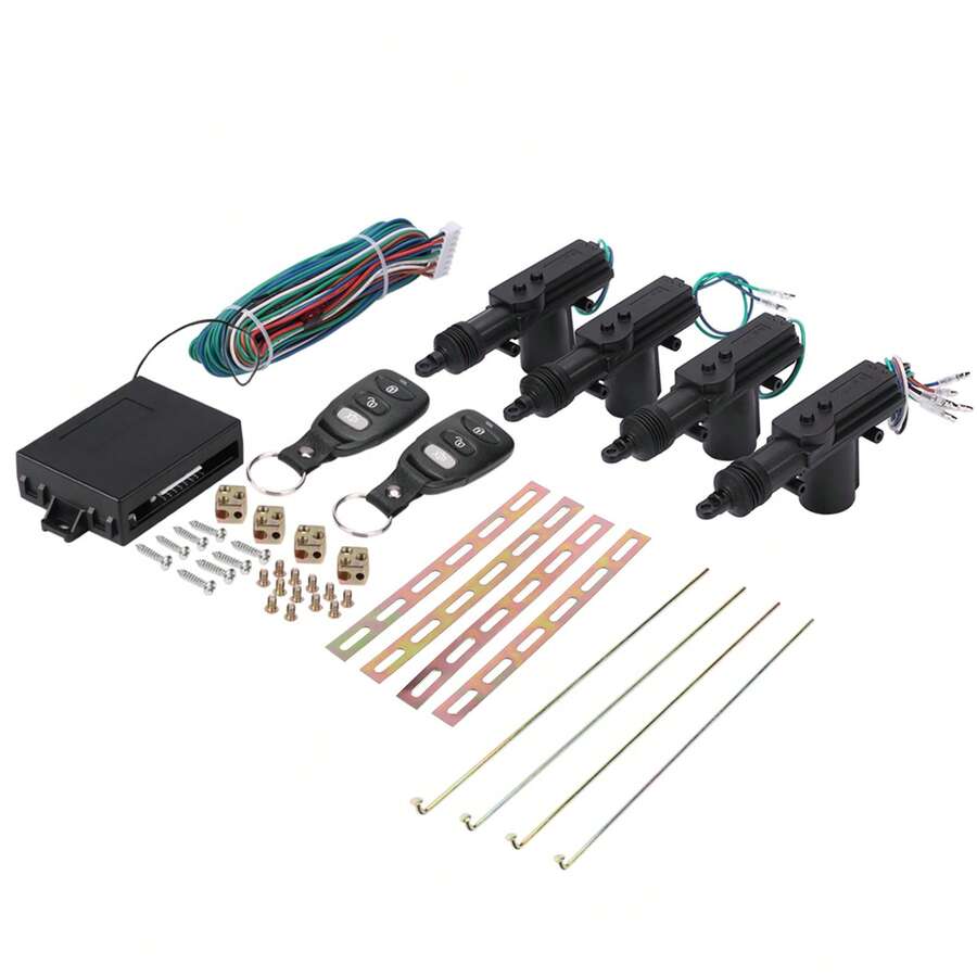 Car Remote Control 4 Door Power Central Lock System Auto Locking Security Keyless Entry Kit - Kit de cierre centralizado remoto de un solo mando para coche de cuatro puertas - Ver 1