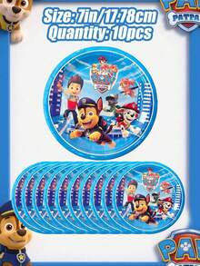 Paw Patrol Bộ đồ dùng tiệc dùng một lần, bao gồm đĩa lót giấy dày dặn 7 inch / 9 inch, 10 cốc giấy, 20 khăn ăn, thích hợp cho các bữa tiệc theo chủ đề, họp mặt năm mới, tiệc sinh nhật, dã ngoại. - Giày dép và dao kéo - Xem 11