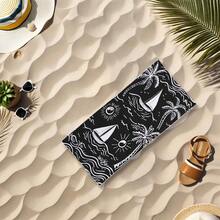 1pc Ultra Soft Coconut Tree Beach Towel - Sand-Proof, Lightweight, Quick-Drying Polyester Blend - Ideal For Swimming, Camping, Travel And Outdoor Adventure - Perfect For Vacation, Birthday, Anniversary Or Essential Accessory, Beach Towel | Coconut Tree Design | Quick-Dry Fabric, Suitable For Beach - A - View 7
