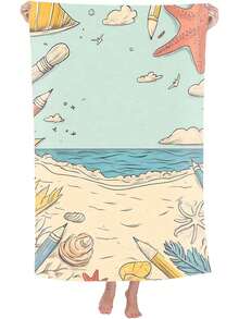 1pc Ultra Soft Coconut Tree Beach Towel - Sand-Proof, Lightweight, Quick-Drying Polyester Blend - Ideal For Swimming, Camping, Travel And Outdoor Adventure - Perfect For Vacation, Birthday, Anniversary Or Essential Accessory, Beach Towel | Coconut Tree Design | Quick-Dry Fabric, Suitable For Beach - A - View 15