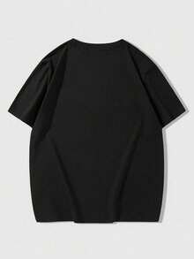Hellstars Path To Paradise Football Helmet Y2K T-Shirt Double Sided Printed (220g 100% Cotton T-Shirt), Summer Clothes, Women's Tops, Casual And Comfortable, Fashionable Graphic Tee, Unisex Style - Black - View 2