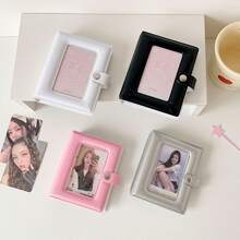 1pc PVC 11*8.9cm 20 Inner Pages Minimalist High-Quality Cute Mini Ins-Style Photo Album - 3-Inch Instant Film Album, Suitable For Photo/Card Collection, Portable & Stylish,Card Holder - 1 Set - View 5