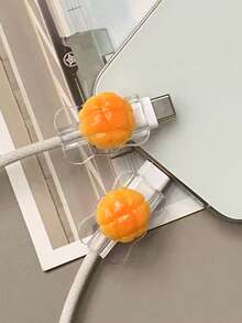 2个可爱汉堡和热狗面包造型的线缆保护套，20W通用Type-C安卓充电线礼品 - 彩色 - 查看 6