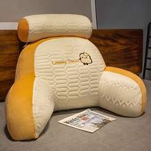 Latex Headboard Cushion, Softly Padded Lumbar Support Cushion, Large Backrest Sofa Cushion, Bed Cushion, Bed Pad, Dormitory Tatami Mattress - 灰貓 - 查看 8