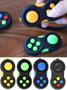 Mini Fingertip Massage Pad Sensory Keychain, Fingertip Controller, Game Joystick Stress Relief, Anxiety And Stress Relief, Car Keychain, Bag Charm, Gift - Multicolor - View 5