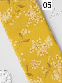 1 件中国风印花涤纶面料，柔软亲肤，轻盈透气，略带弹性，1 米和 2 米预裁切，适用于 DIY 缝纫服装、包包、汉服等工艺品。 - 多色 - 查看 21