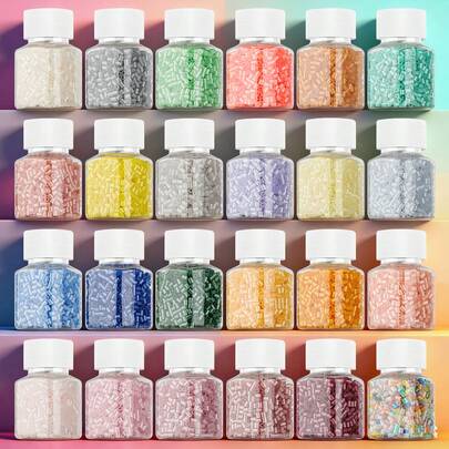 2.6毫米红色P系列熔珠补充装，适用于串珠工艺套装、创意DIY艺术和手工制作，高品质光滑珠子，DIY艺术项目制作，是初学者和爱好者的理想礼物