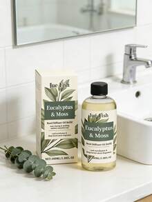 1瓶100毫升桉树苔藓精油，散发清新木质香气。适用于家居空气清新剂。柔和优雅的香薰机 - 100毫升桉树苔藓香薰精油 - 清新木质香调，为家居带来洁净优雅的空气芬芳 - 家居礼品，节日礼品！ - 100毫升 - 查看 1