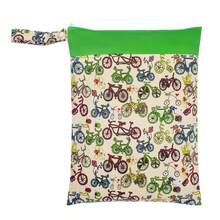 Waterproof Wet/Dry Bag Reusable Ideal For Swimwear, Travel, Beach, Pool, Swimsuits, Diapers, Dirty Yoga/Gym Clothes Daycare Organizer Features Two Zippered Pockets - Multicolor - View 30