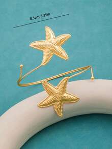 1pc Niche Design Women's Adjustable Open Bangle, Versatile High-End Accessory - 05 - View 4