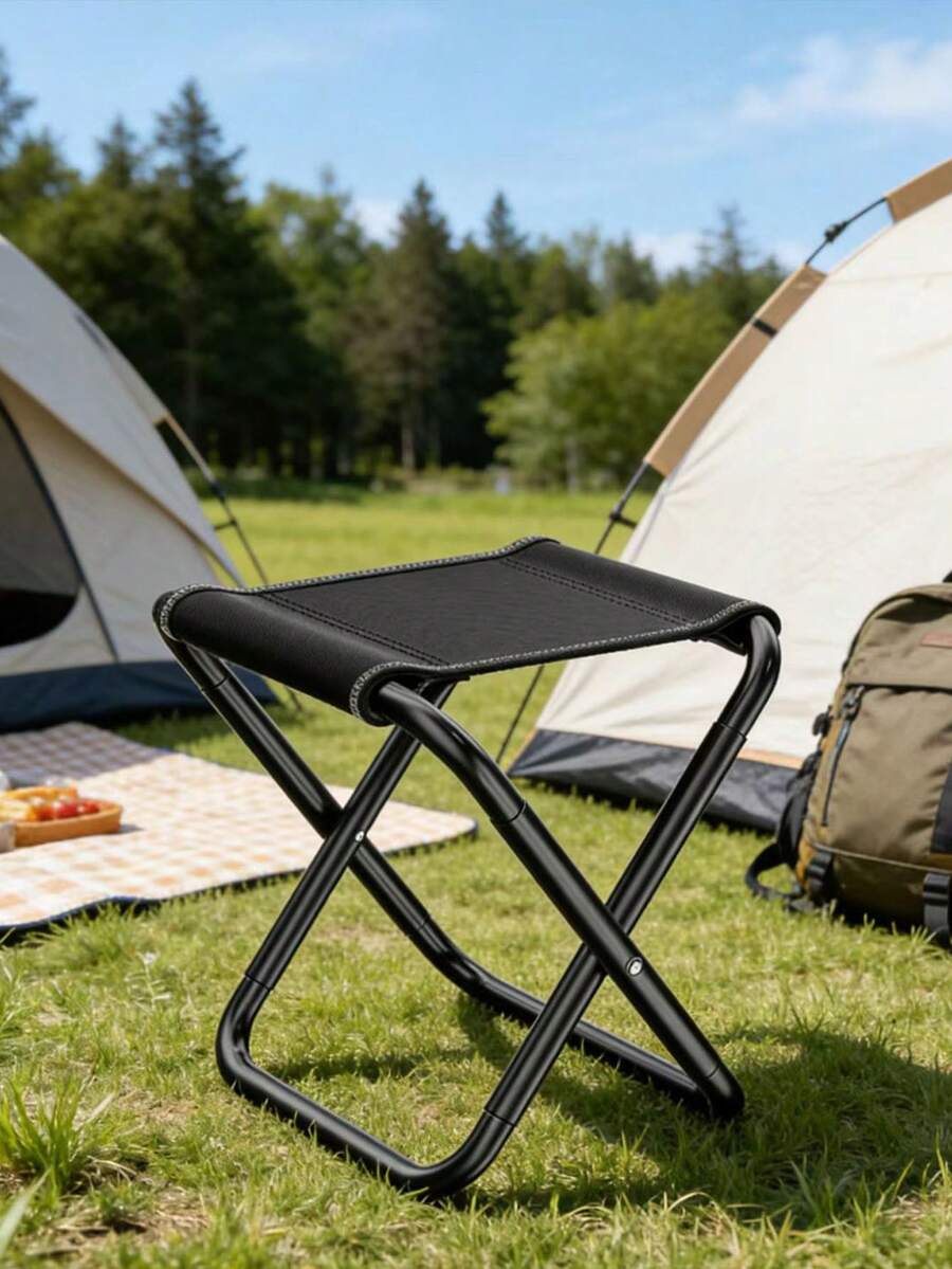 Portable Folding Stool, Lightweight Compact Foldable Chair For Outdoor Camping Fishing, Convenient For High-Speed Rail Queuing, Home Shoe Changing, Art Students, Sturdy , Multi-Color Options, Easy To Carry And Store, Essential Outdoor Gear - Multicolor - View 1