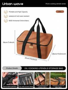 URBANWAVE Collapsible Cooler Insulated Tote Heavy Duty Cooler Bag With Easy To Clean Liner Camping Cooler Bag Picnic Bag Hiking Backpack Cooler Fishing Cooler - A - View 9