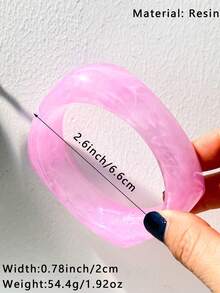 1 chiếc vòng tay hình trái tim ombre hồng và xanh dương dành cho Ngày Valentine, thiết kế độc đáo, ngọt ngào, đa năng, làm từ nhựa, thích hợp làm quà tặng trang sức cho các lễ hội và tiệc tùng. - Nhiều màu A - Xem 13