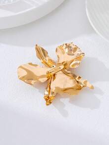 Ghim cài áo hoa nhiều lớp thời trang, phù hợp cho phụ nữ mặc hàng ngày, dự tiệc và các sự kiện, là món quà ý nghĩa. - Vàng - Xem 2