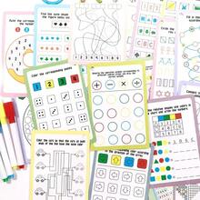 1 Set Of Interesting Creative English Thinking Training Cards, Focus Training Cards, Fun Educational Stationery, Erasable And Reusable, Ideal Small Stationery - Improves Thinking And Concentration - Multicolor - View 2