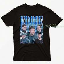 Vintage Eddie Diaz T-Shirt, Eddie Diaz Tribute T-Shirt, Eddie Diaz Fan T-Shirts, Retro Eddie Diaz Sweater From The 90s, Eddie Diaz Merchandise Gift - 黑色 - 查看 1
