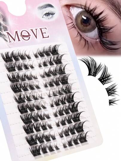 10 Pairs Graduated False Eyelashes, 8-15mm Length, Thick & Curly, Natural & Realistic, Suitable For Beginners, Reusable, Faux Mink Effect, Widening Eyes, Ideal For Dates And Parties