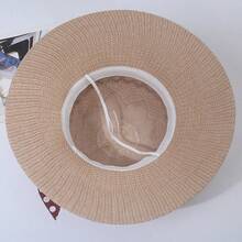 New Summer Women's Polka Dot Hat With Bow And Ribbon, Suitable For Travel And Beach, Wide Brim Sun Protection Hat - Multicolor - View 3