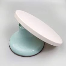 1 pieza Base Giratoria para Pasteles de 10 Pulgadas Antideslizante, Base de Decoración de Plástico de Grado Alimenticio con Giro Suave sin Atascos, Herramienta de Repostería Giratoria para Decoración de Pasteles DIY, para Uso Doméstico y Comercial - Ver 12