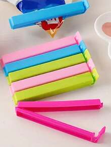 10pcs Food Sealing Clips, Plastic Tea Leaf Clips, Food Clips, Snack Clips, Airtight Sealing Clips For Food, Tea, Milk Powder Preservation - View 13