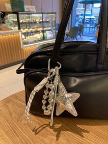 Versatile Fashion PU Big Star Braided Rope Style Bag Charm, Creative Phone Pendant Kawaii Vacation Essentials Bag Accessories Accessories Charms For Bag Teacher Gifts - Multicolor - View 3