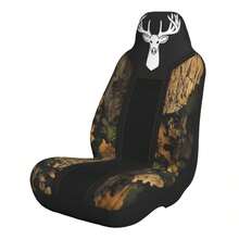 鹿图案印花通用汽车座椅套 - 覓食鹿 - 查看 4