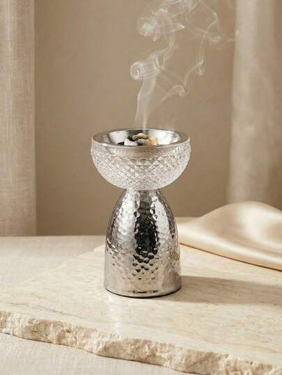 1pc Iron Incense Burner, Arabic Style Bakhoor Incense Holder, Suitable For Home Fragrance, Home Decor, Party & Holiday Decoration, Bedroom, Living Room (As Central Decor), Office, Yoga Studio And Parties To Create An Elegant Ambiance