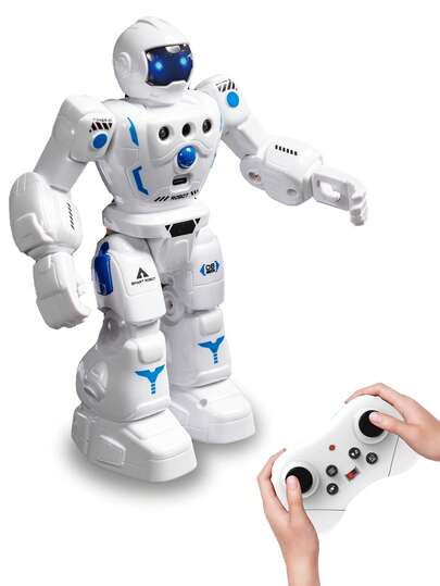 1pc Smart Dancing Remote Control Robot Toy With Gesture Control And Programmable Function, Popular Children's Gift, USB Rechargeable Lithium Battery Interactive Smart Robot Toy - Remote Control Educational Game Doll, Suitable For 8-12 Years Old, Multi-Function Dancing Mode Robot, Children's Toy For 5-6-7-9+ Years Old Boys/Girls, Birthday/Christmas/Halloween Gift, Suitable For 3+ Years Old, Children's Gift For Spring, Summer, Autumn, Winter