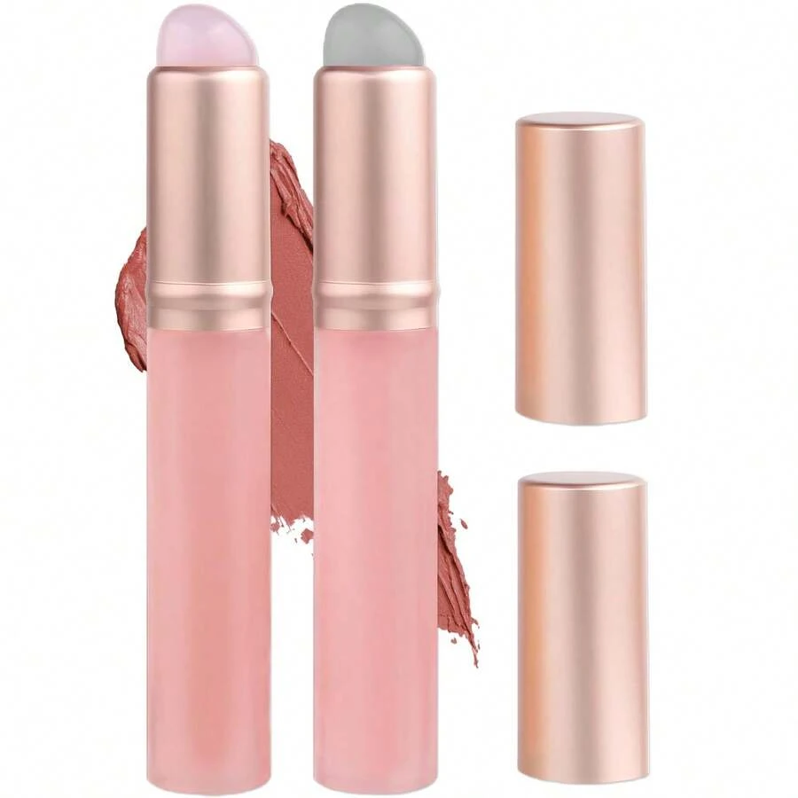 1pc Silicone Lip Brush With Cap, Makeup Lip Cosmetic Tool - Multicolor - View 1