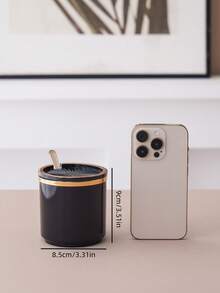 1个调味罐，可装香料、盐、味精等，适用于万圣节、圣诞节、婚礼、派对、节日，附赠1个勺子 - 彩色 - 查看 5