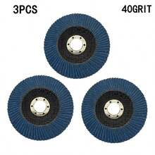 3/5/10 Pieces Of 40-Mesh Flanged Grinding Discs, With A Diameter Of 4.5 In And An 0.87-In Shaft Seat. T27 Hard Zirconia Grinding Discs, Used For Polishing And Grinding Of Metals, Woods, And Stainless Steel. - 4.5-inch Sanding Disc - View 8