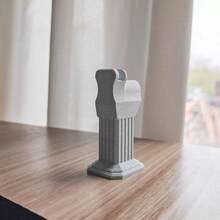 Creative 3D-Printed Roman Column Eyeglass Holder Crafted From Premium Photopolymer Resin, This Elegant Column-Style Holder Features An Ivory-White Finish With Intricate Grooved Detailing. Its Smooth Surface And Refined Texture Make It A Stylish Desktop Accent While Securely Holding All Types Of Eyeglasses And Fashion Glasses. - A - View 12