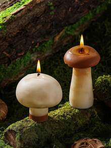 1 pièce Bougie parfumée en forme de champignon réaliste de 8 cm, bougie à l'arôme de cèpes, décoration d'ambiance, bougie de forme spéciale, accessoire photo, cadeau d'anniversaire - idéal pour les faveurs de mariage, les cadeaux pour les amis, la décoration de la maison, l'utilisation quotidienne, les célébrations de fête, la relaxation et la méditation, les cadeaux d'anniversaire, les accessoires photo, l'éclairage d'urgence, la jolie décoration de chambre - A - Voir 4