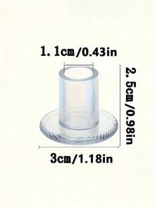 6/12/18 件装透明高跟鞋保护套，女士防滑静音鞋跟套，高跟鞋保护套，柔软鞋跟套，适合在不平坦的草地或地面行走，3 种尺寸，防滑鞋跟套，适合女士婚鞋，防止鞋跟被草缠住。鞋子，春夏精选，伴娘礼物，房间，卧室装饰，海滩，旅行，男士，女士，度假，可爱小物 - 彩色 - 查看 18