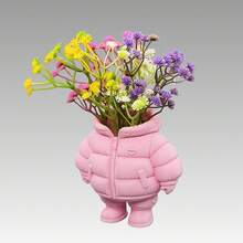 3D Printed Down Jacket Shaped Desktop Organizer, Pencil Holder, Dried Flower Vase. Cannot Contain Liquid. Realistic And Interesting Down Jacket Design. Can Add Atmosphere To Your Desk. - Multicolor - View 7