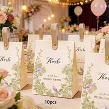 10pcs/Pack Wedding Party Gift Candy Box, High-End Paper Box, Souvenir, Birthday Party, Suitable For Various Festivals And Anniversaries - View 3